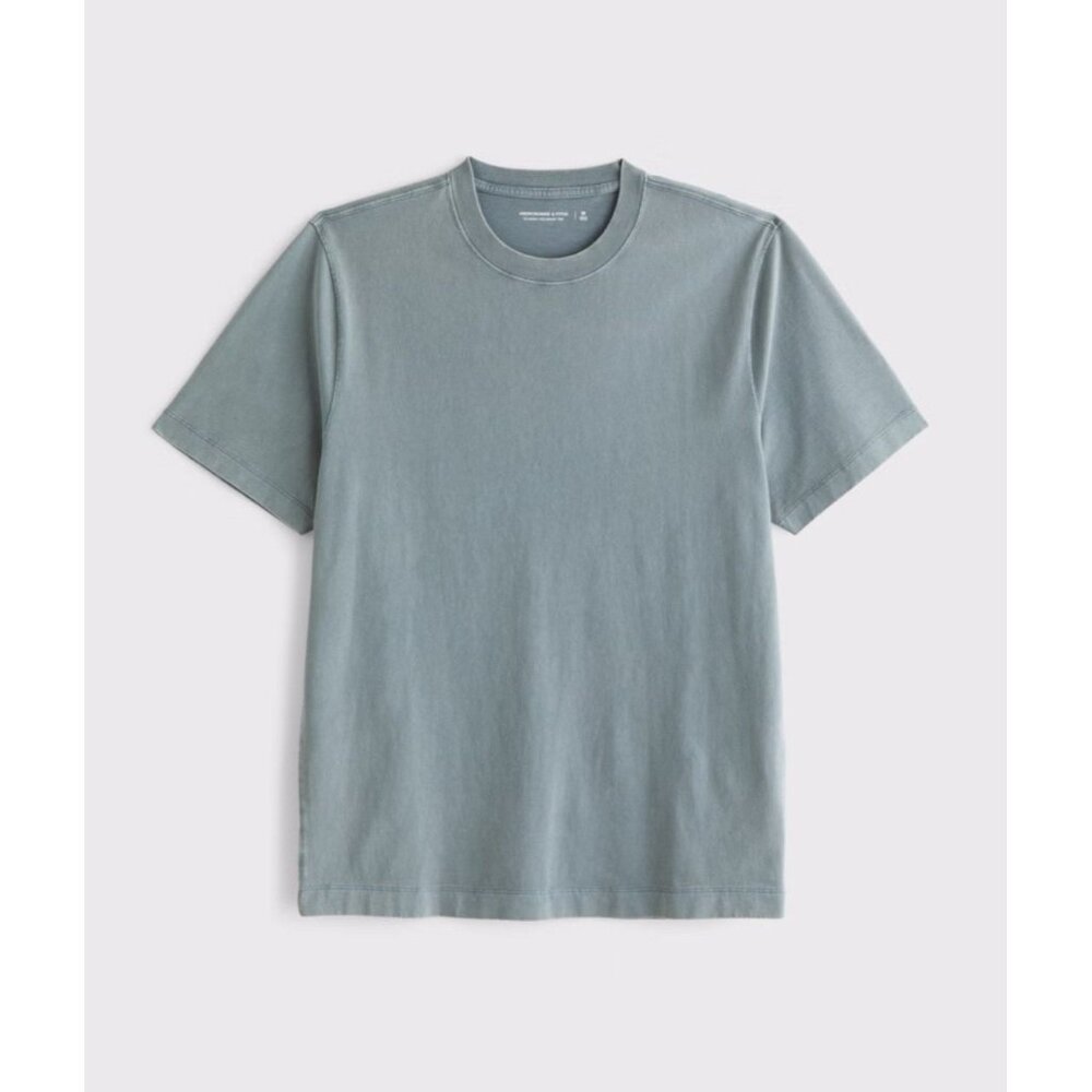Abercrombie & Fitch Classic Polished Tee XXL Blue-Grey